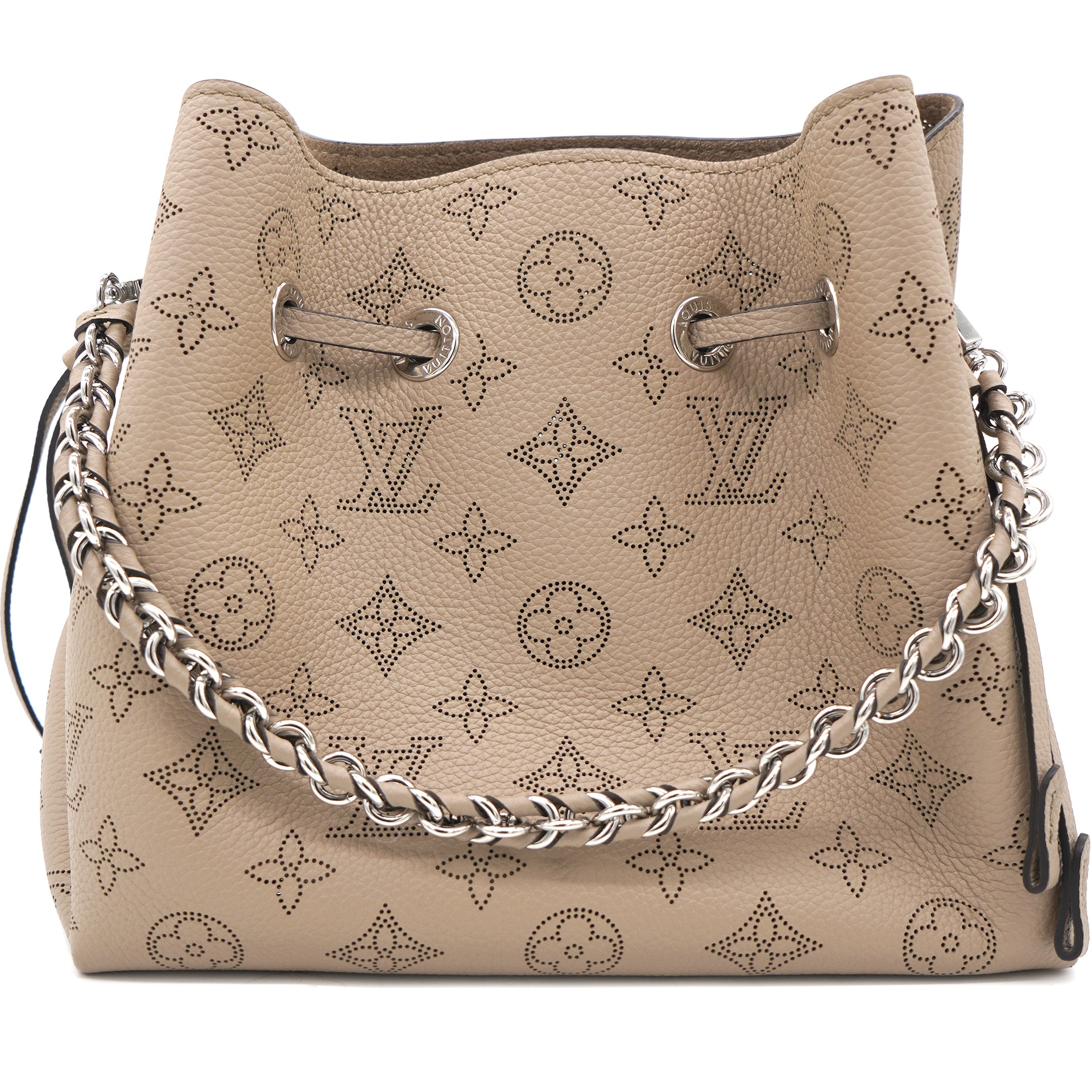 Louis Vuitton Magnolia Monogram Mahina Leather Bella Bucket Bag Louis  Vuitton