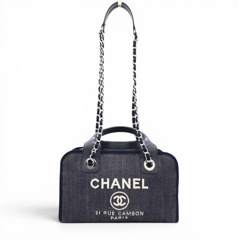 Denim Deauville Bowling Bag Navy
