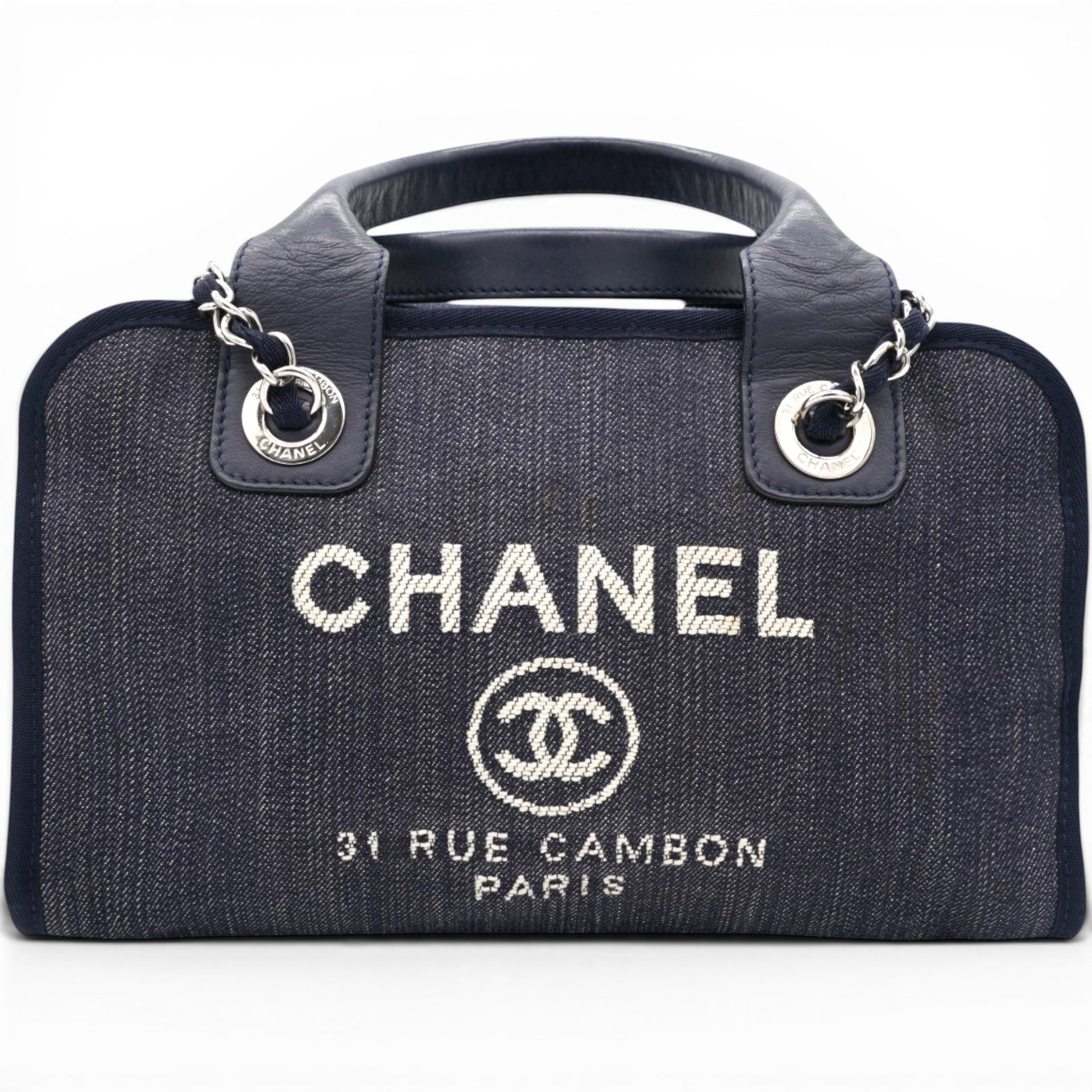 Denim Deauville Bowling Bag Navy