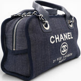 Denim Deauville Bowling Bag Navy