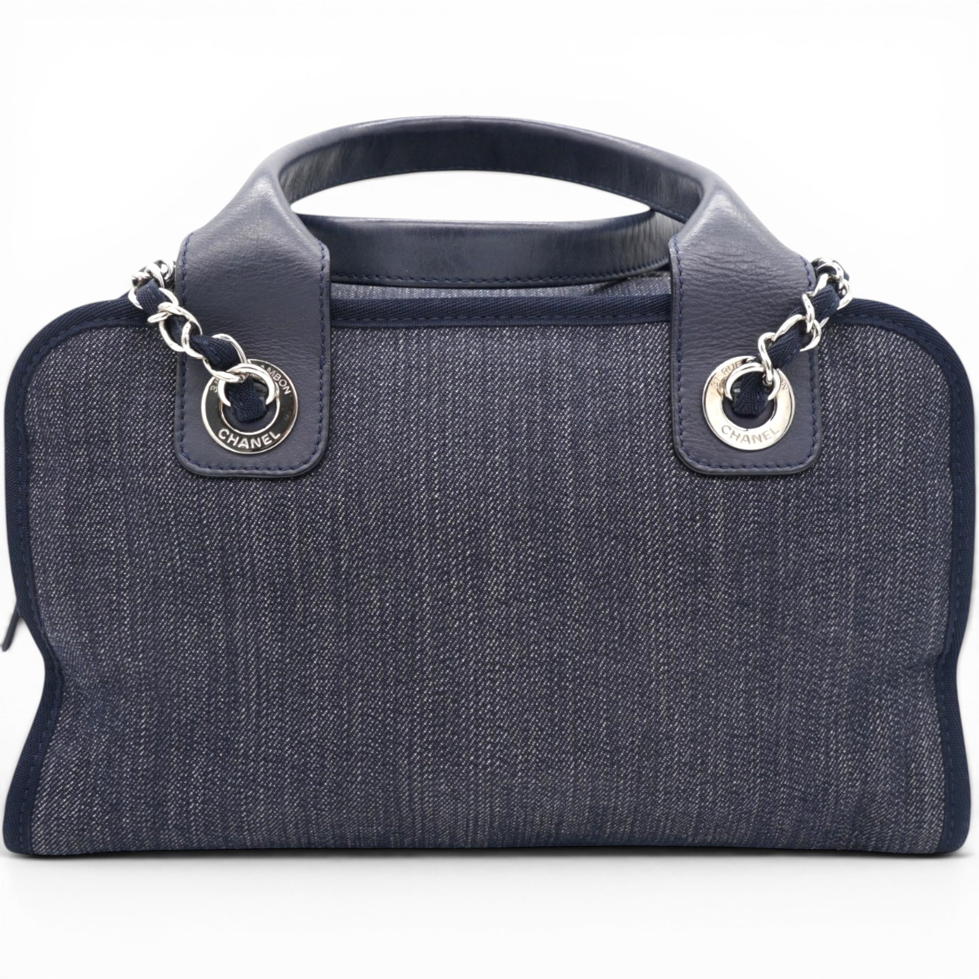 Denim Deauville Bowling Bag Navy