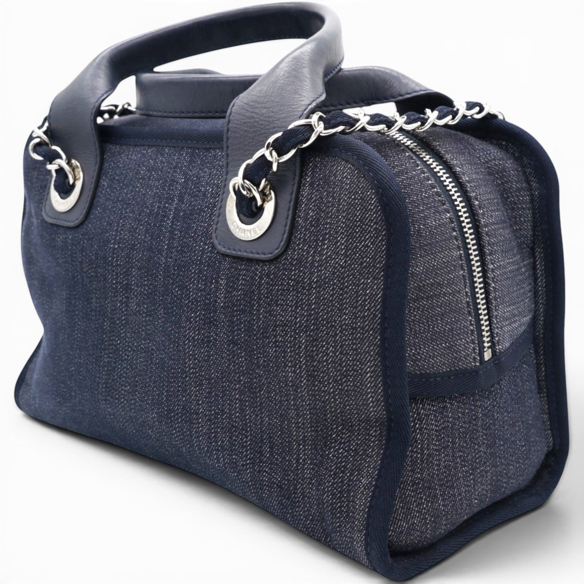 Denim Deauville Bowling Bag Navy
