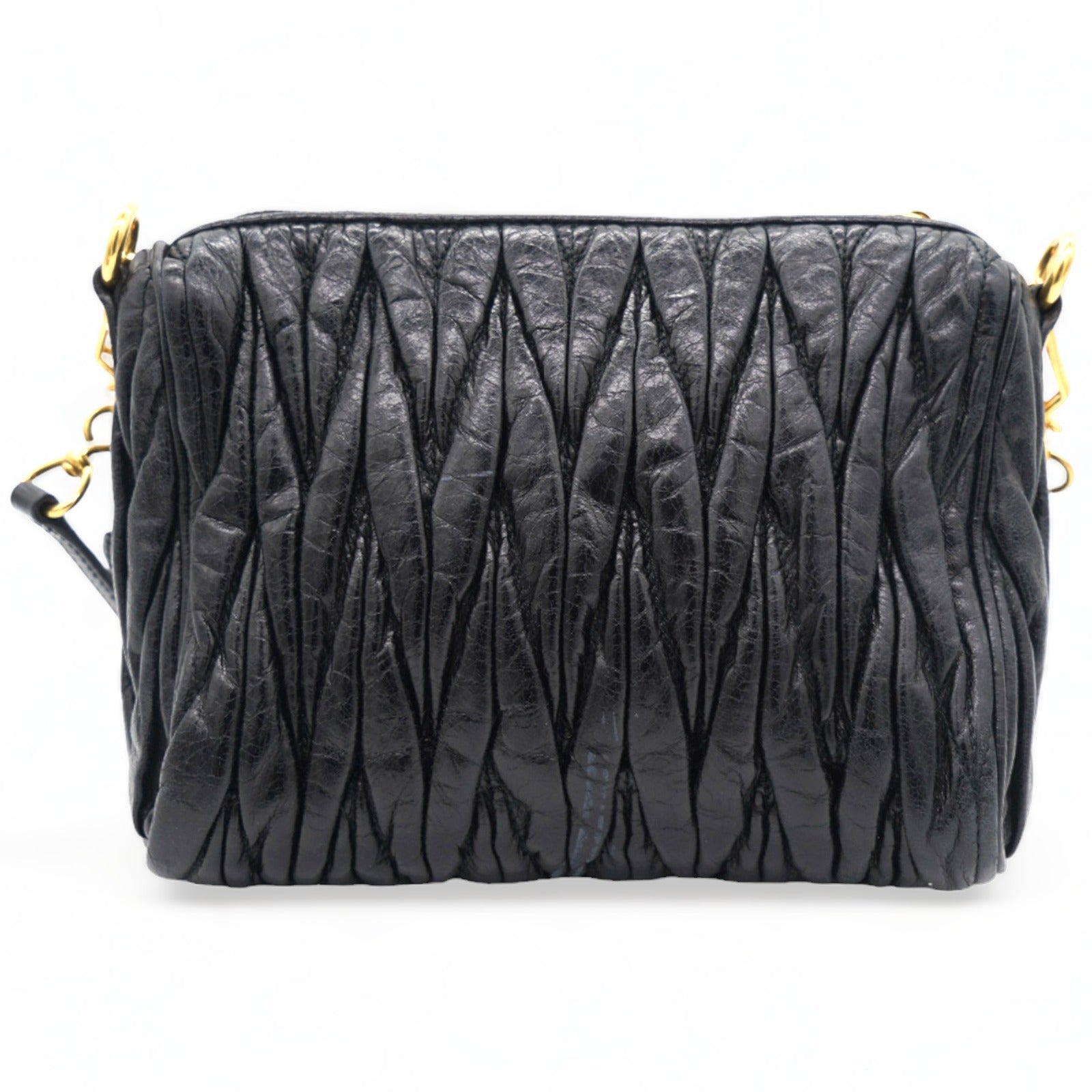 Nappa Matelasse Lux Shoulder Bag Nero Black
