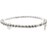 Return to Tiffany Heart Tag Bead Bracelet Silver