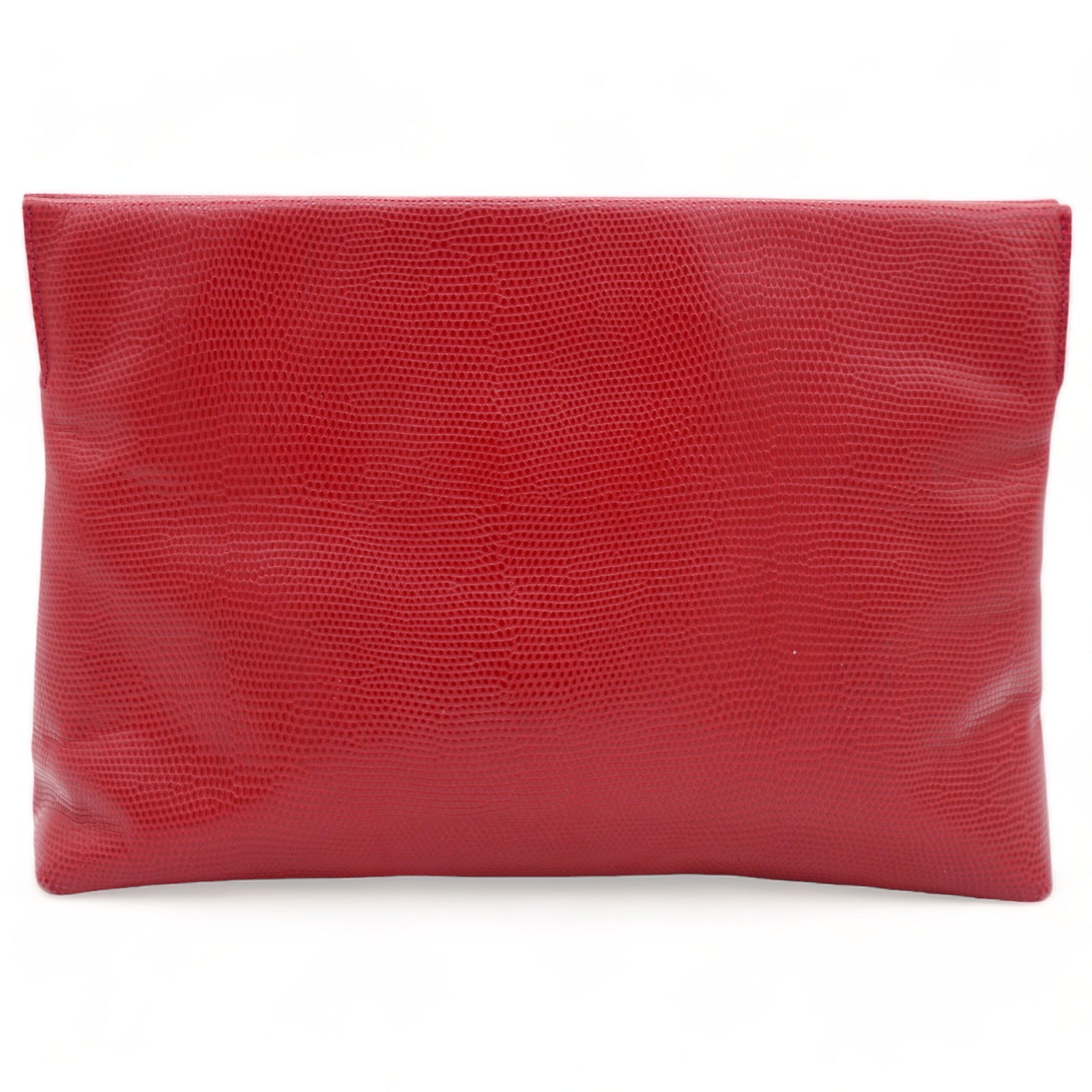 Vara Bow Lizard Pattern Shoulder Bag Red