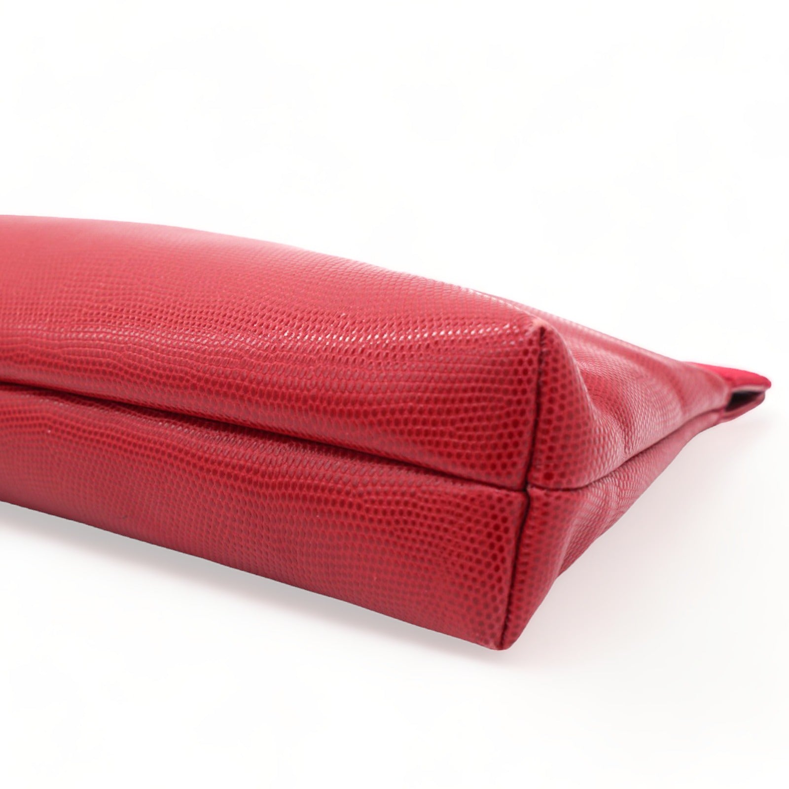 Vara Bow Lizard Pattern Shoulder Bag Red