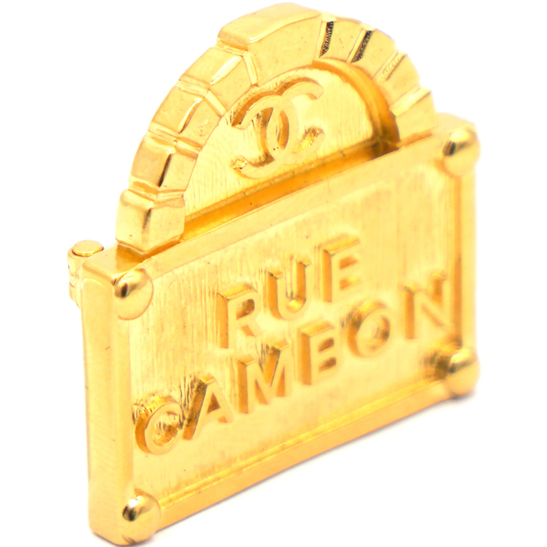 Rue Cambon Gold Dome Brooch