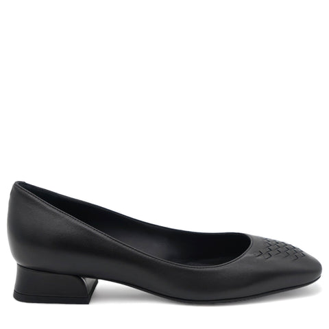 Leather Ballerina Shoes Black 35