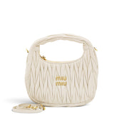 Wander Matelasse Nappa Leather Hobo Bag Small