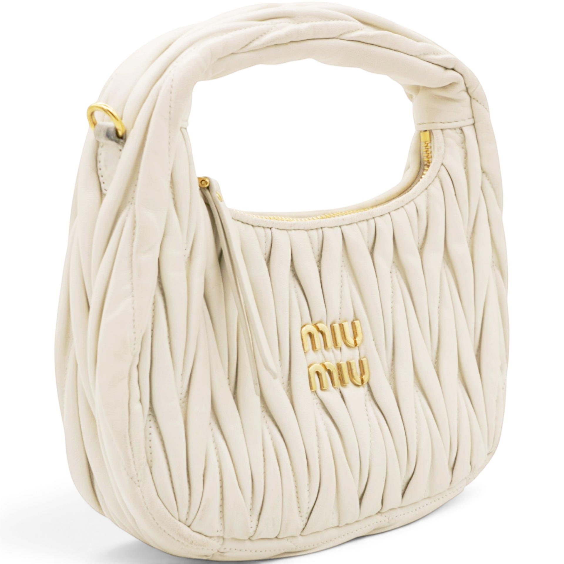 Wander Matelasse Nappa Leather Hobo Bag Small