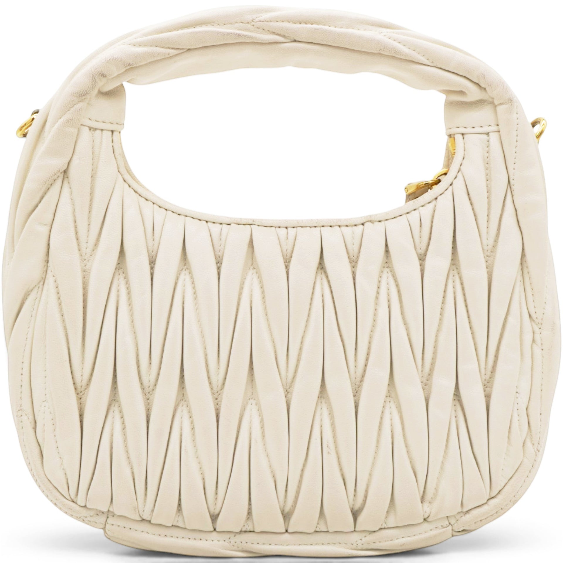 Wander Matelasse Nappa Leather Hobo Bag Small