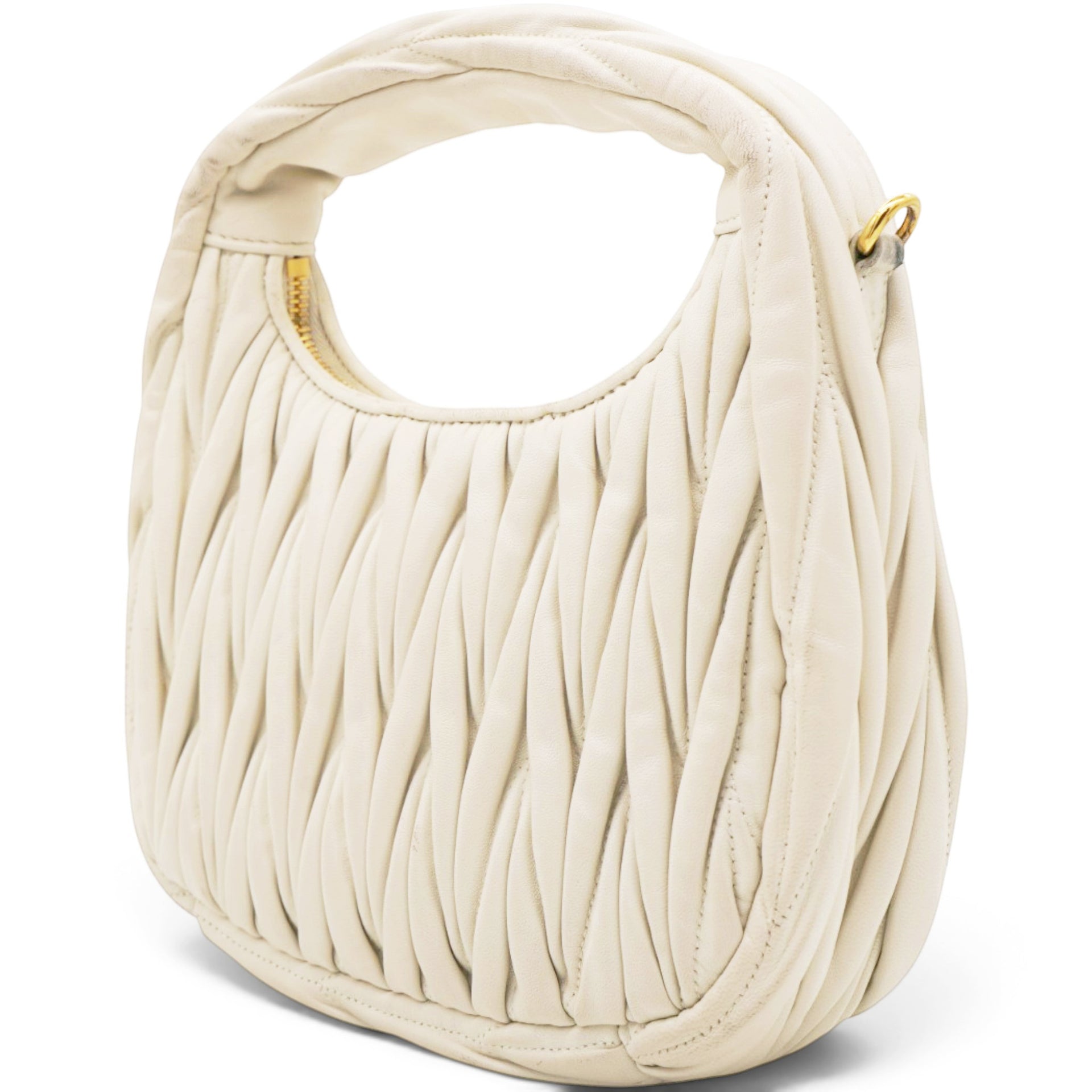Wander Matelasse Nappa Leather Hobo Bag Small