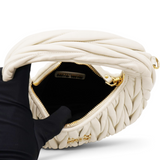 Wander Matelasse Nappa Leather Hobo Bag Small