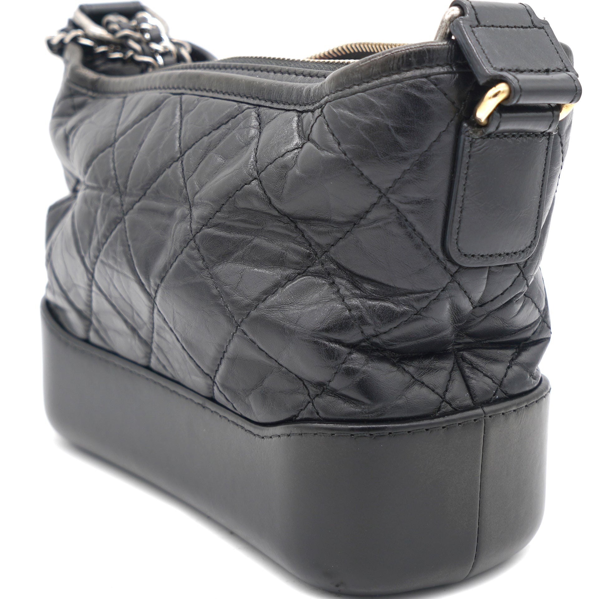 SASOM  bags Chanel Gabrielle Small Hobo Bag In Aged Calfskin And Smooth  Calfskin With Gold-Silver Tone & Ruthenium-Finish Metal Black Check the  latest price now!