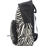 Zebra Print Nylon Backpack