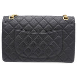 Black Quilted Crinkled Leather 226 Classic Reissue 2.55 Flap Bag