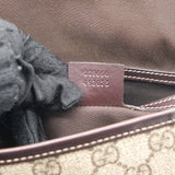 GG Plus Monogram Small Flap Messenger Bag Beige Dark Brown