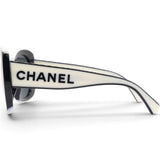 Acetate Sunglasses 71414A Black White