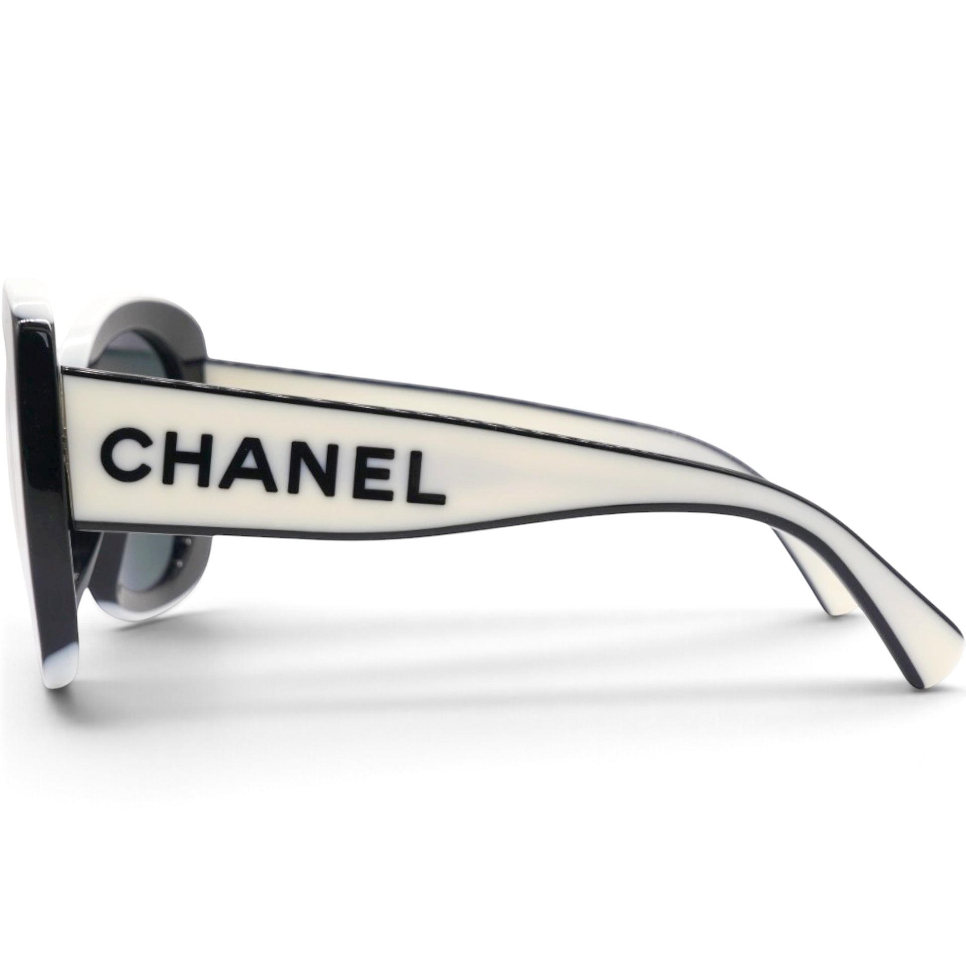 Acetate Sunglasses 71414A Black White