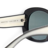 Acetate Sunglasses 71414A Black White