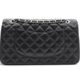 Caviar Quilted Double Flap Black