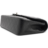 Caviar Quilted Double Flap Black