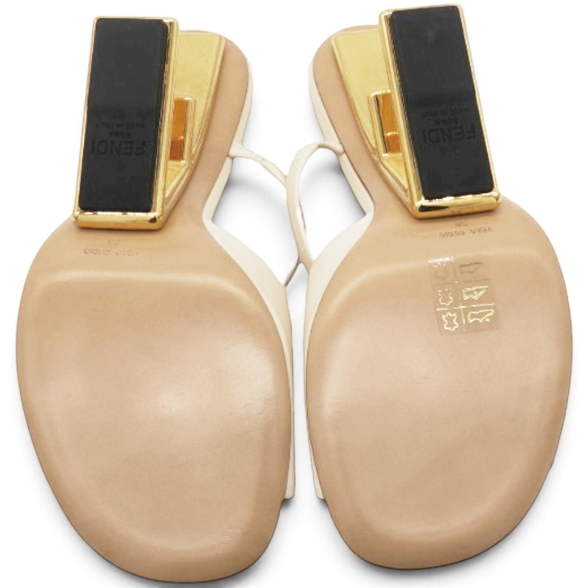 Vitello Fendi First 95mm Slide Sandals Connecticut Size38