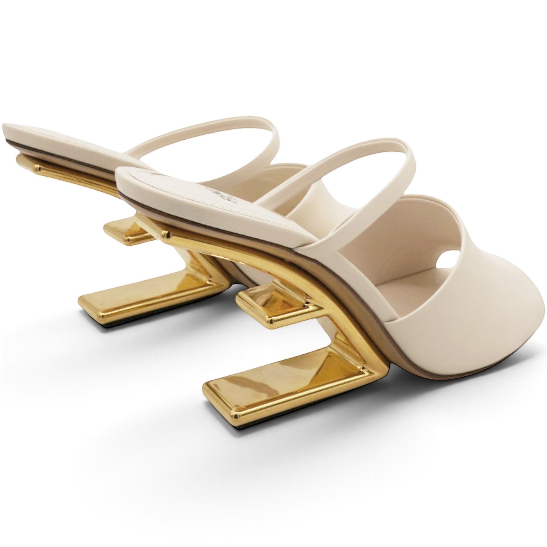 Vitello Fendi First 95mm Slide Sandals Connecticut Size38
