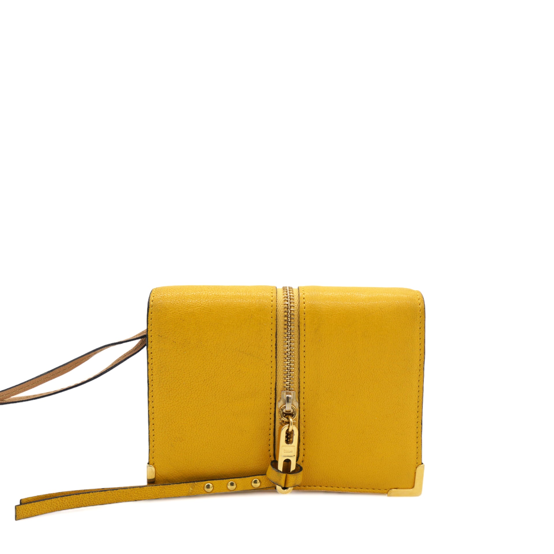 Goatskin Yellow Small Wallet