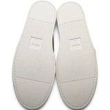White/Brown Leather FF Low Top Sneakers Size39
