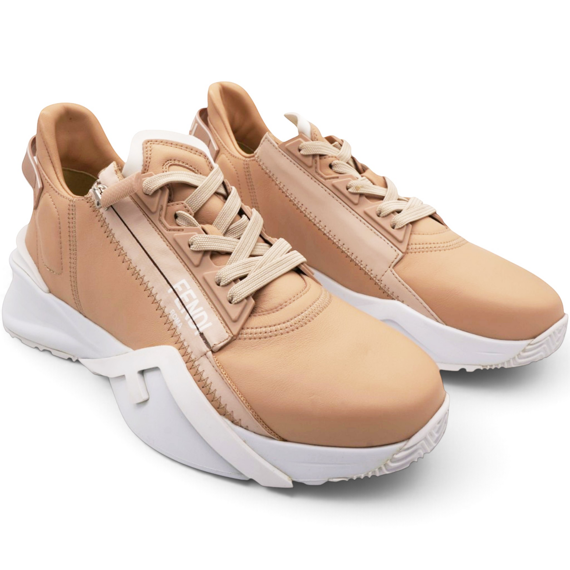 Flow Nude Leather Women’s Sneakers Size39