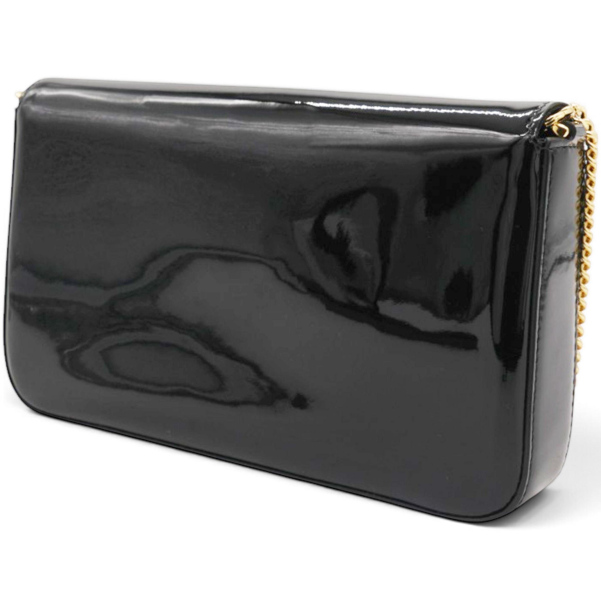 Vitello Cruise F is Fendi Envelope Wallet on Chain with Pouches Black
