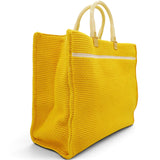 Crochet Vitello King Logo Plexiglass Fendi Sunshine Shopper Tote Mimosa Panna