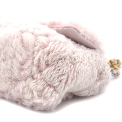 19 Fur Fleece Small Flap Bag Pink