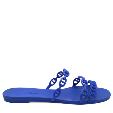 Rubber Chaine d'Ancre Rivage Sandals 37 Bleu Outremer