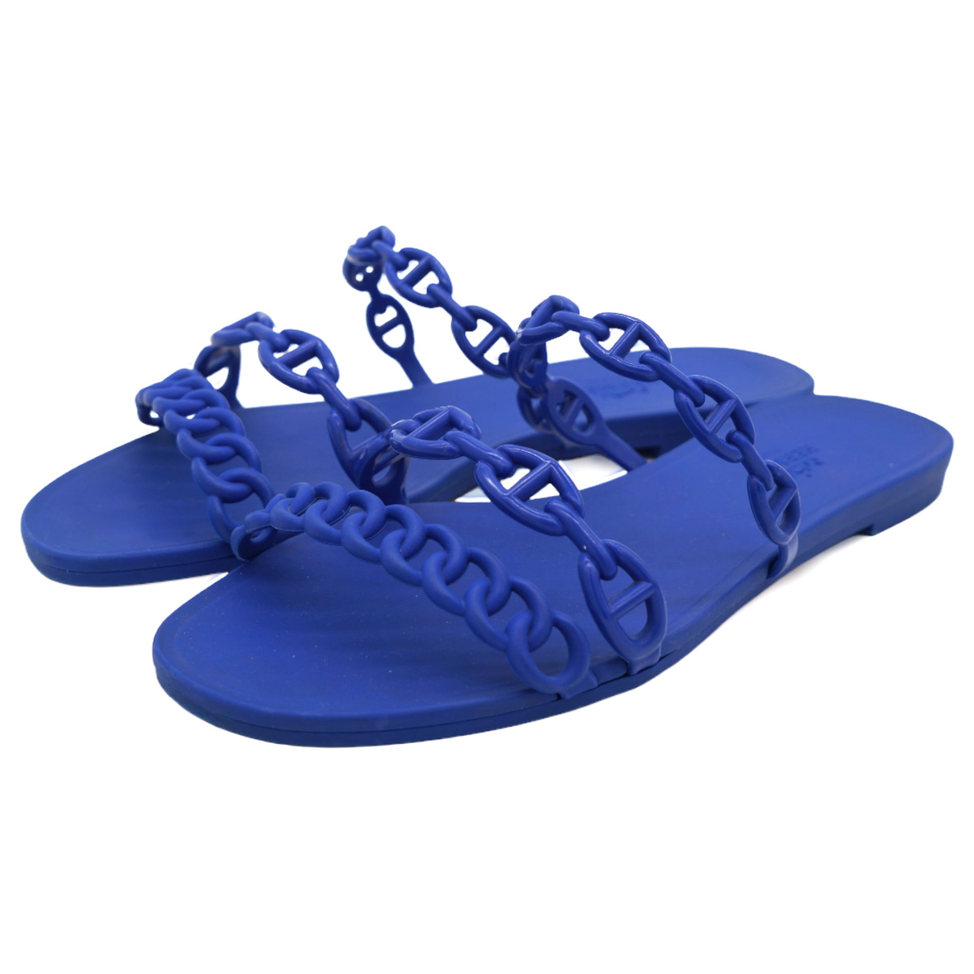 Rubber Chaine d'Ancre Rivage Sandals 37 Bleu Outremer