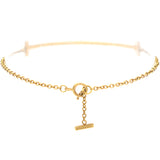 Tiffany T Smile Bracelet Yellow Gold with Diamonds