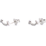 T Smile White Gold with Diamonds Earrings