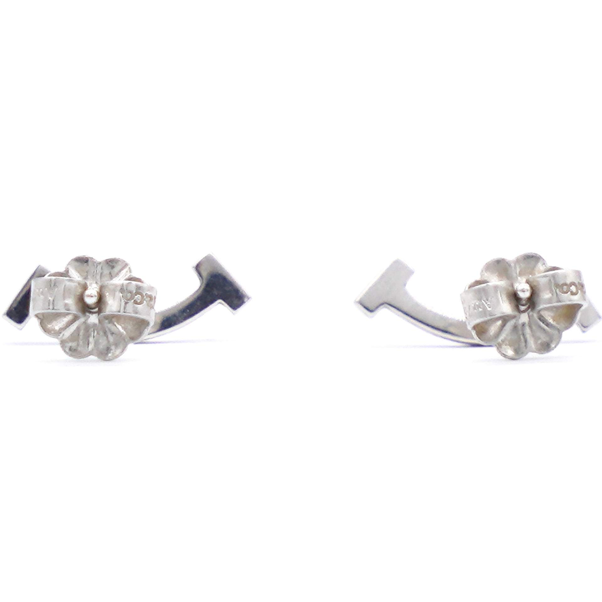 T Smile White Gold with Diamonds Earrings