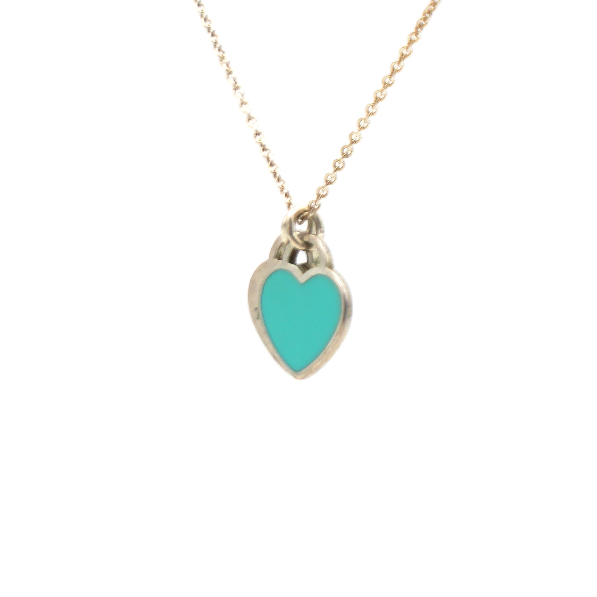 Tiffany Return to Tiffany Mini Double Heart Tag Silver
