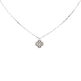 18K White Gold Diamonds Sweet Alhambra Necklace