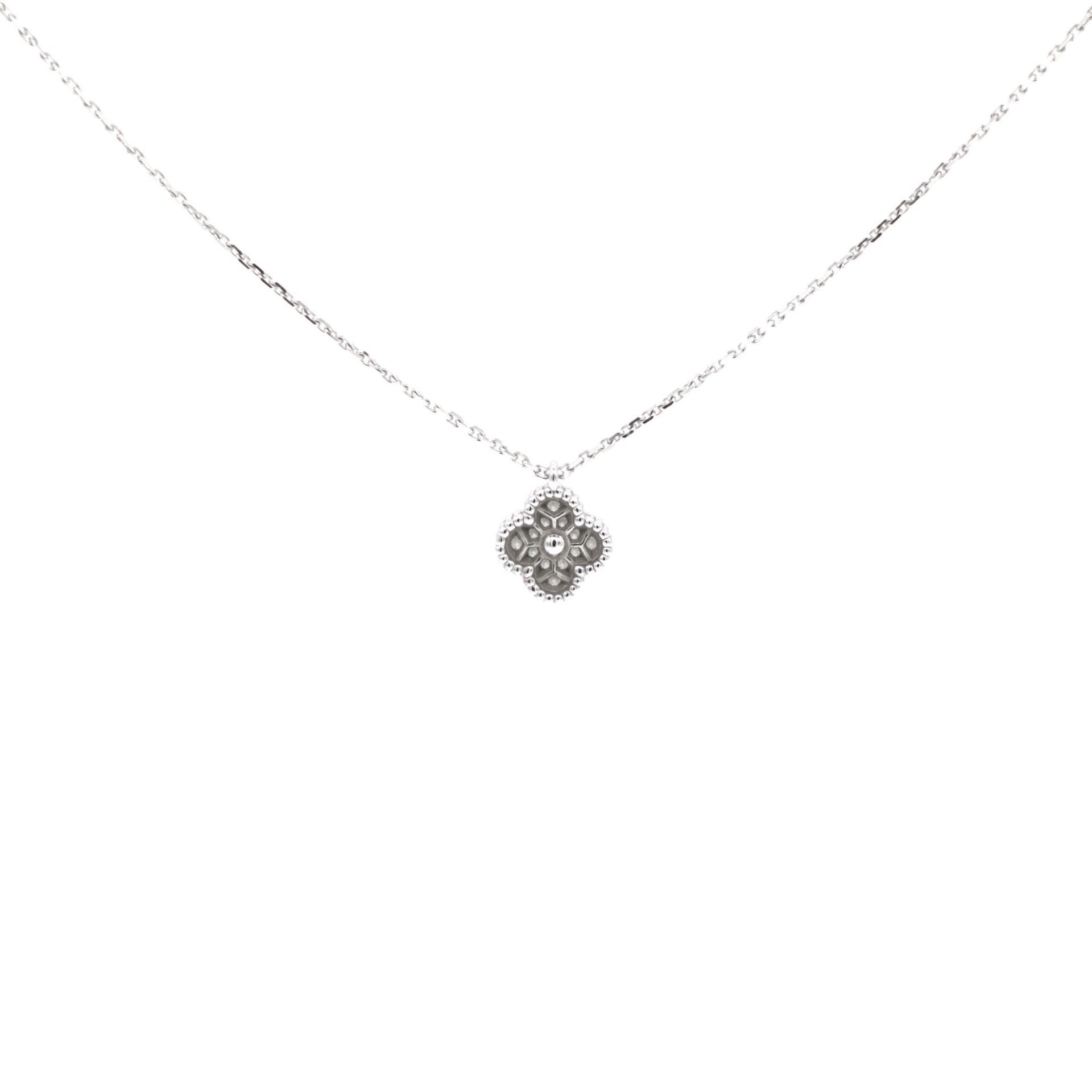 14K Gold Four Stone Diamond Cluster Necklace – FERKOS FJ