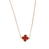 18K Gold Carnelian Sweet Alhambra Bracelet