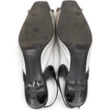 Silver Leather Pumps Size36.5
