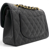 Classic Flap Small Caviar Quilted Flap Bag Microchip