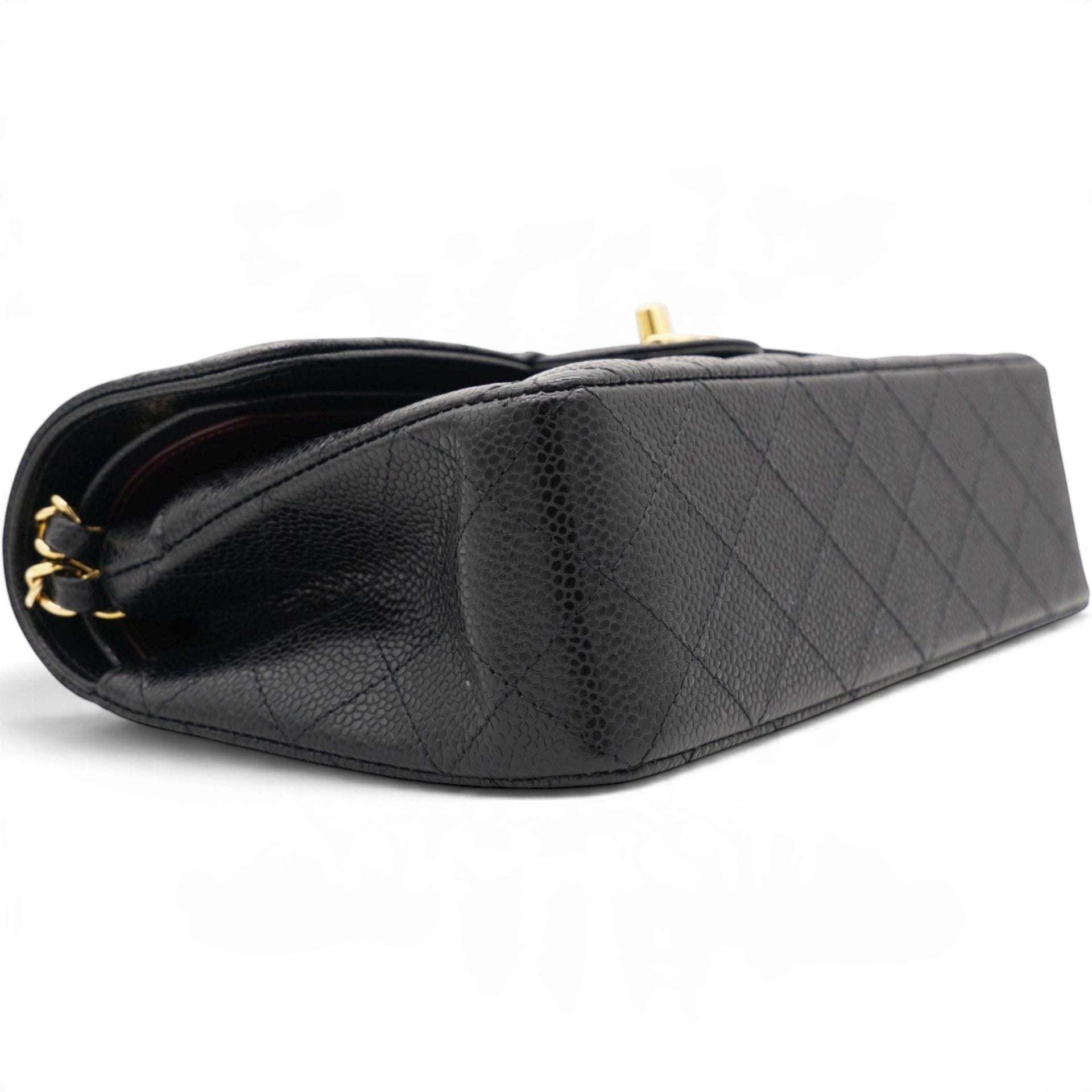 Classic Flap Small Caviar Quilted Flap Bag Microchip
