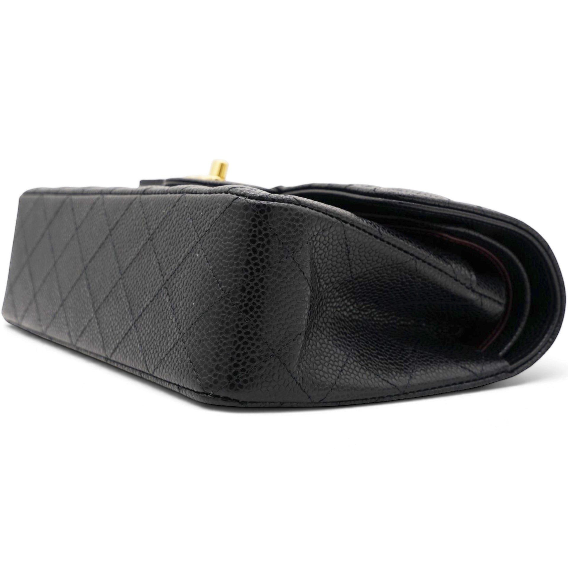 Classic Flap Small Caviar Quilted Flap Bag Microchip