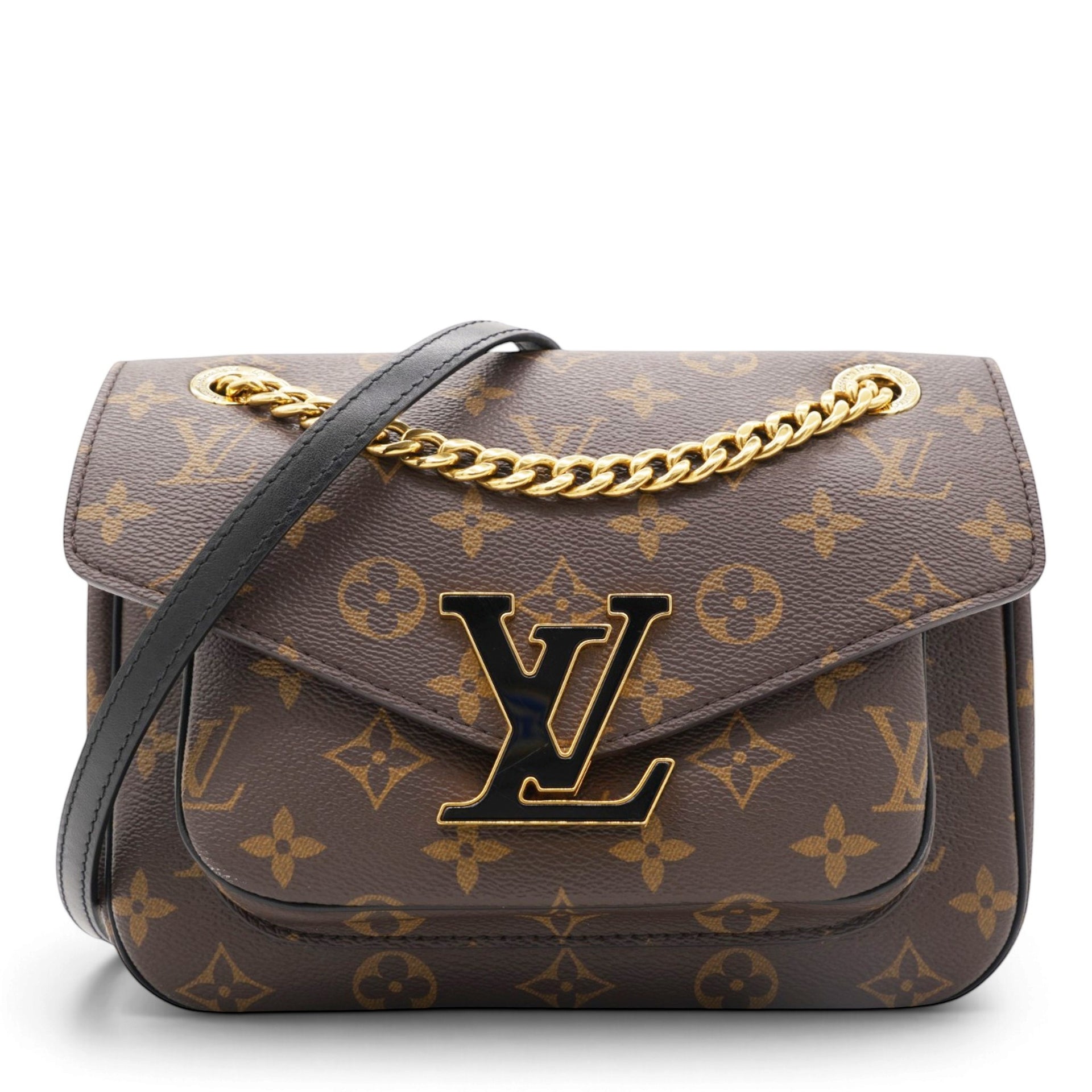 Monogram Passy Flap Bag Brown