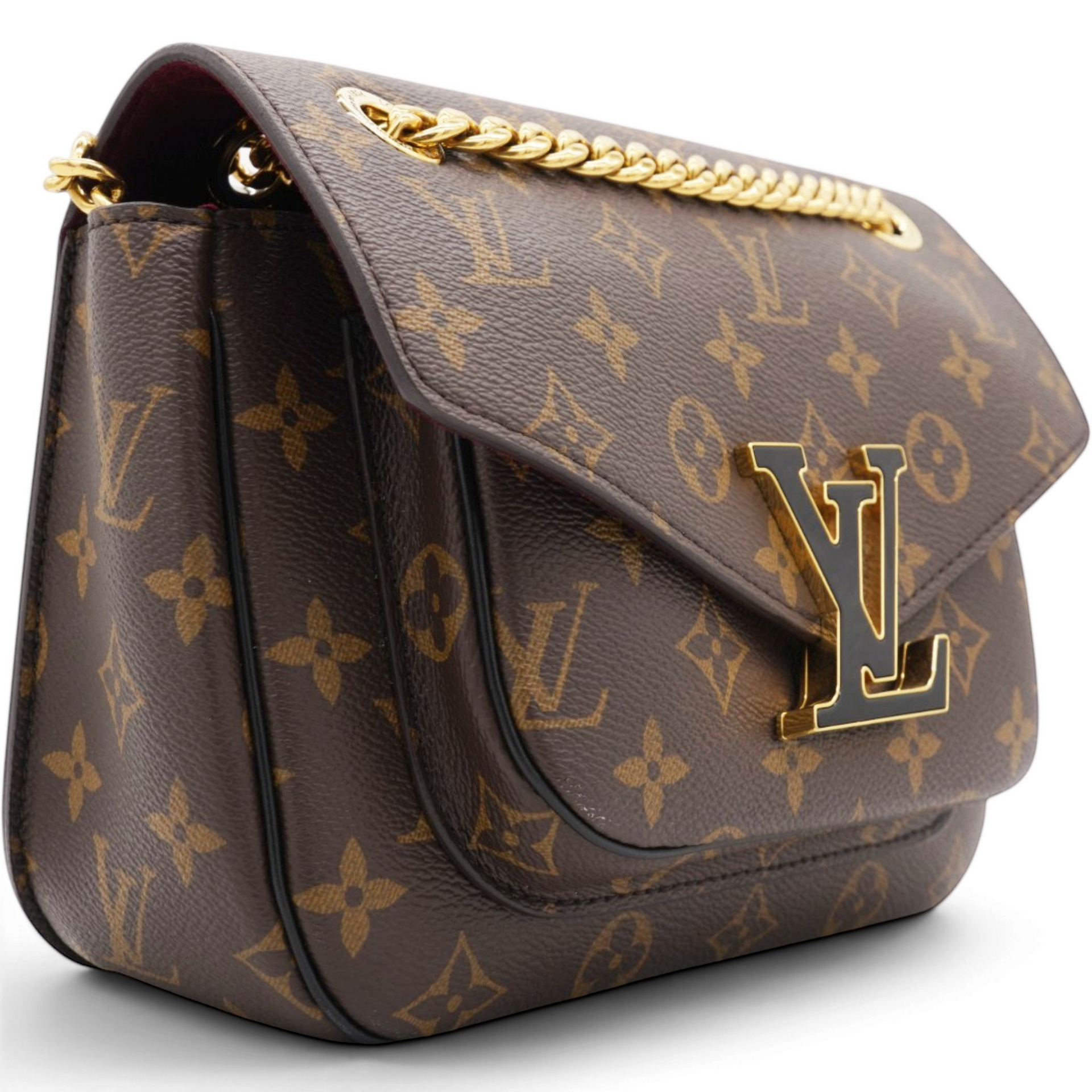 Monogram Passy Flap Bag Brown
