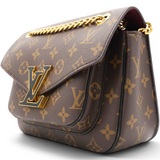 Monogram Passy Flap Bag Brown